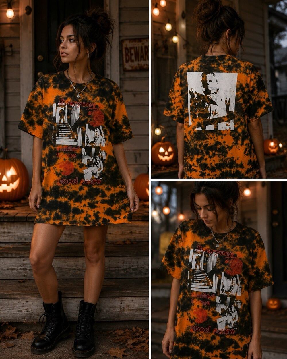 Halloween Michael Myers One Good Scare T Shirt Dress NWT Hot Topic Medium